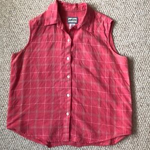 Pendleton linen sleeveless shirt